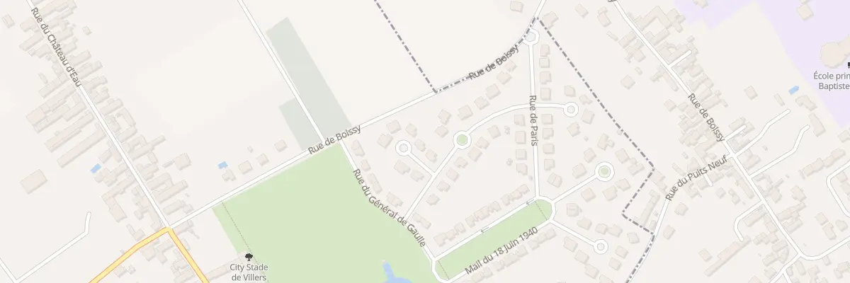 Plan du 4 All du 41eme Rt à Villers-sous-Saint-Leu