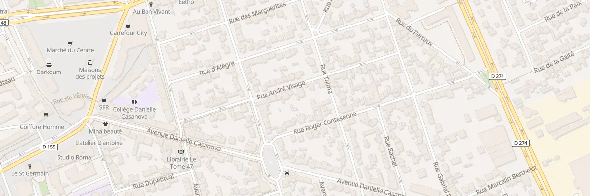 Plan du 23 Rue André Visage à Vitry-sur-Seine