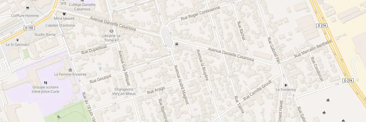 Plan du 116 Av André Maginot à Vitry-sur-Seine
