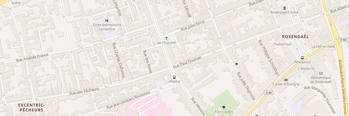 Plan du 242 Rue Winston Churchill à Dunkerque