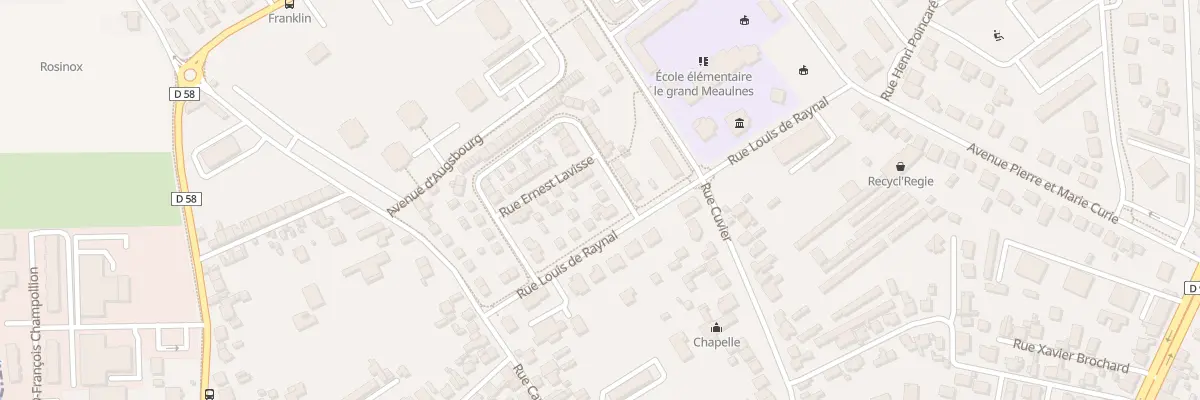 Plan du 20 Rue F Guizot à Bourges