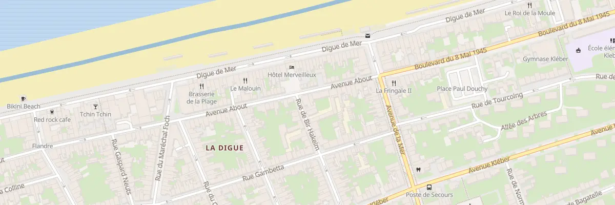 Plan du 1 Rue Bir Hakeim à Dunkerque