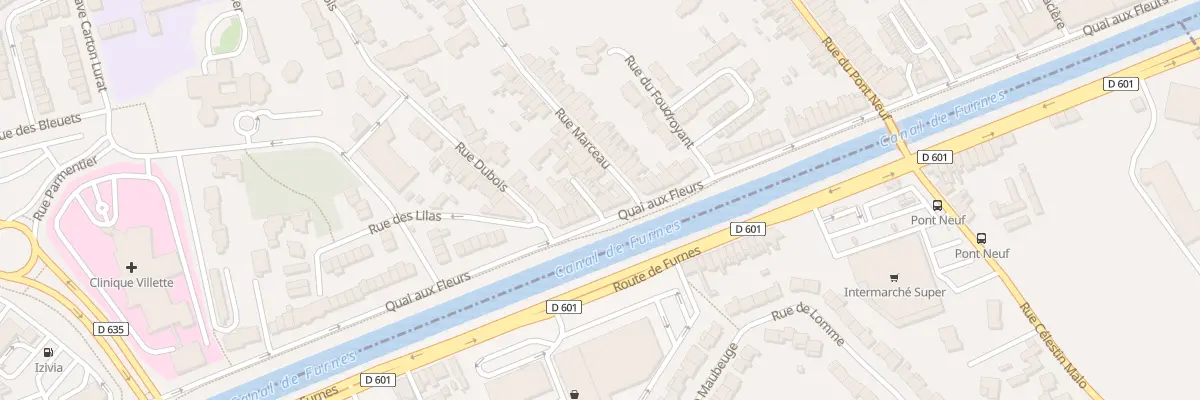 Plan du 671 Quai aux Fleurs à Dunkerque