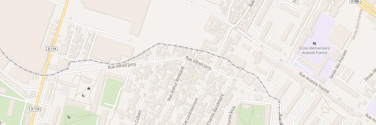 Plan du 72 Rue Arthur Rimbaud à Aubervilliers