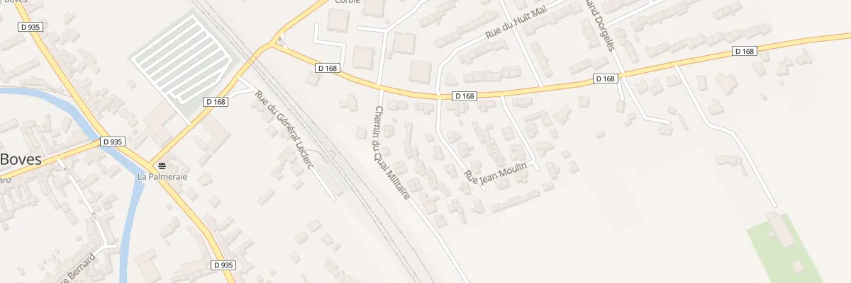 Plan du 2 Rue Jean Moulin à Boves