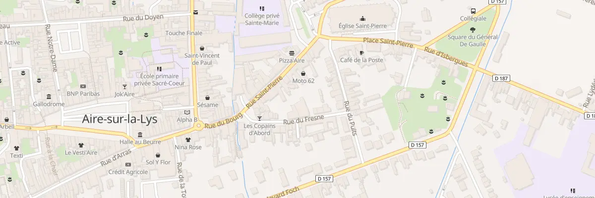 Plan du 14 Rue de Saint Pierre à Aire-sur-la-Lys