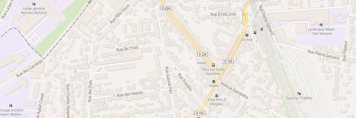 Plan du 20 Rue Franklin à Vitry-sur-Seine
