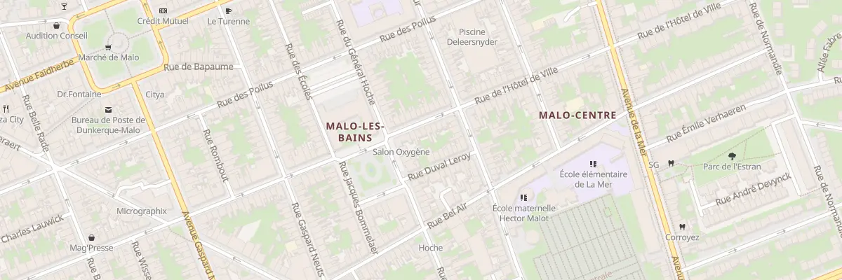 Plan du 118 Rue de l’Hôtel de Ville à Dunkerque