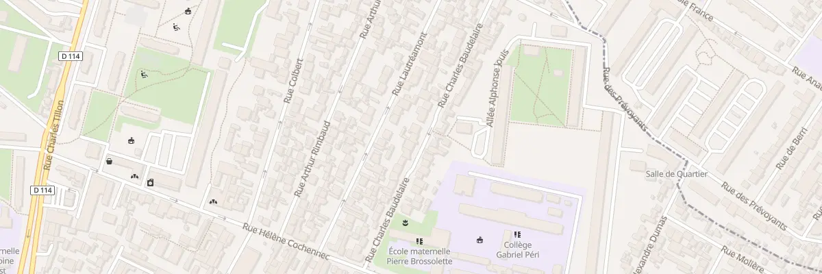 Plan du 29 Rue Charles Baudelaire à Aubervilliers