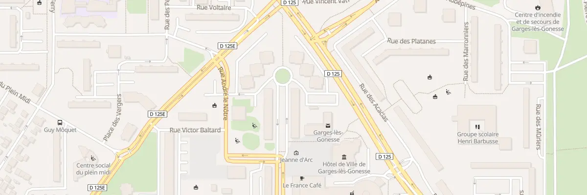 Plan du 13 Av de la Commune de Paris à Garges-lès-Gonesse