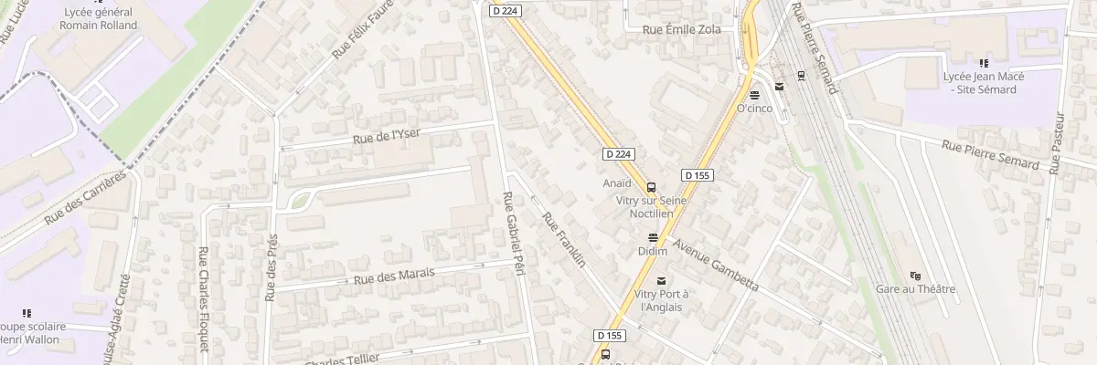 Plan du 18 Rue Franklin à Vitry-sur-Seine