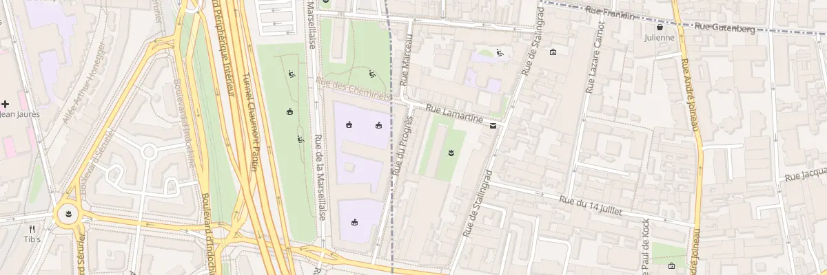 Plan du 8 Rue du Progrès au Pré-Saint-Gervais