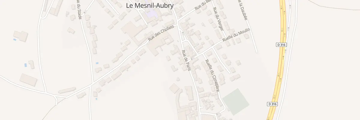 Plan du 9999 Rue de Paris au Mesnil-Aubry