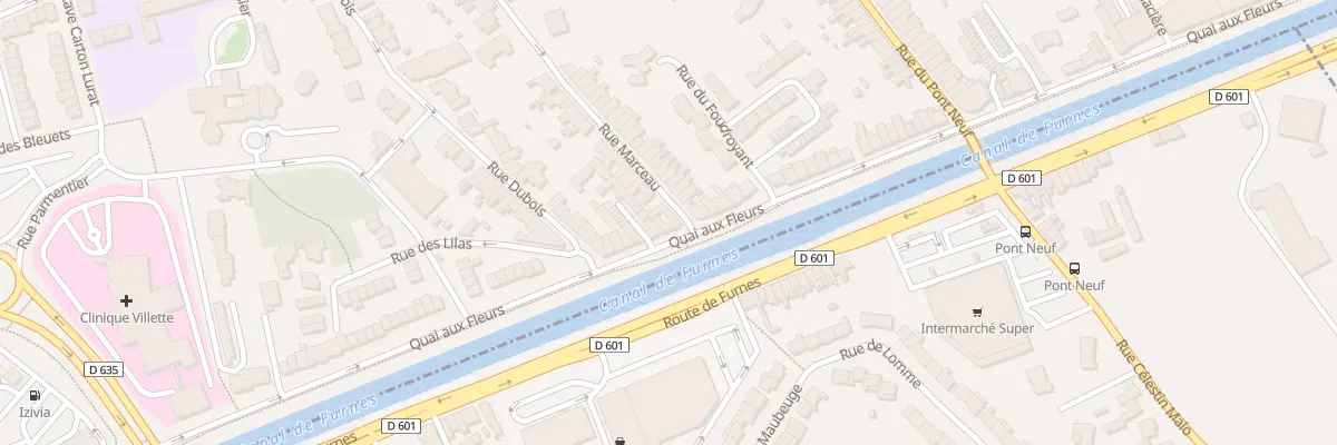 Plan du 104 Rue Marceau à Dunkerque