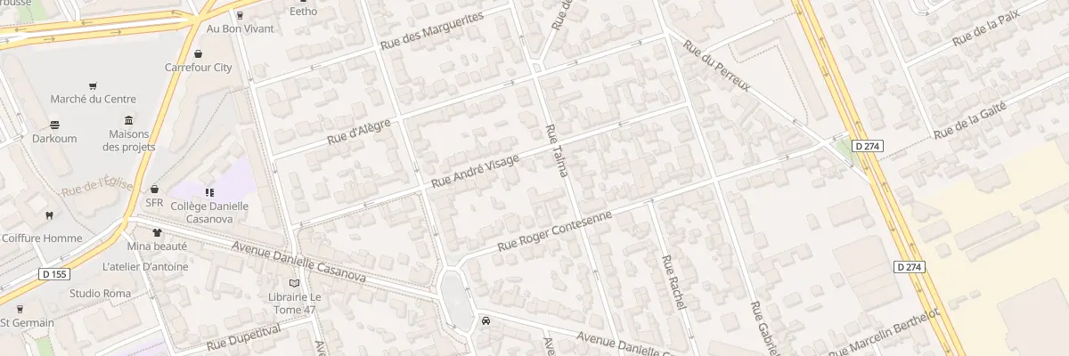 Plan du 21 Rue André Visage à Vitry-sur-Seine