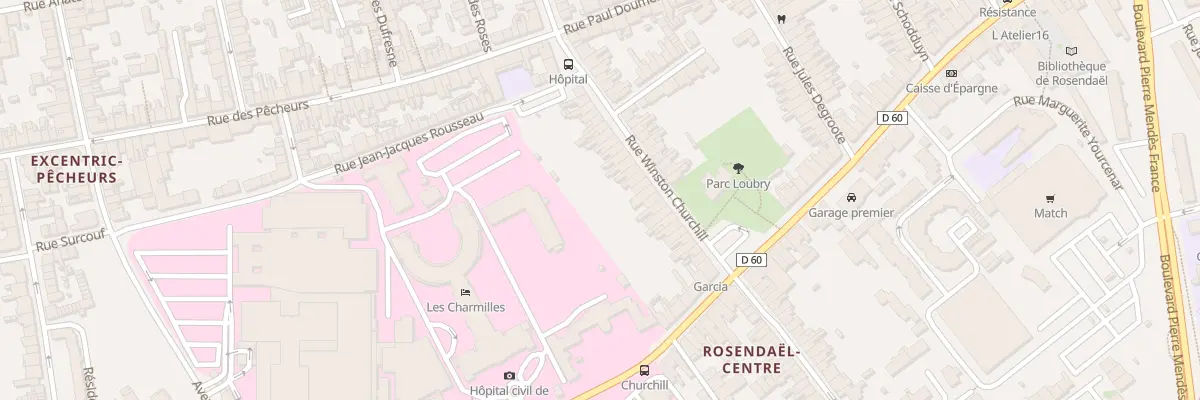 Plan du 105 Rue Winston Churchill à Dunkerque