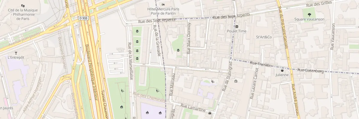 Plan du 30 Rue Béranger au Pré-Saint-Gervais