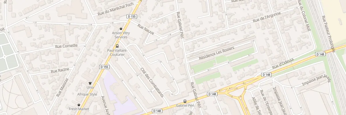 Plan du 177 Rue Gabriel Péri à Vitry-sur-Seine