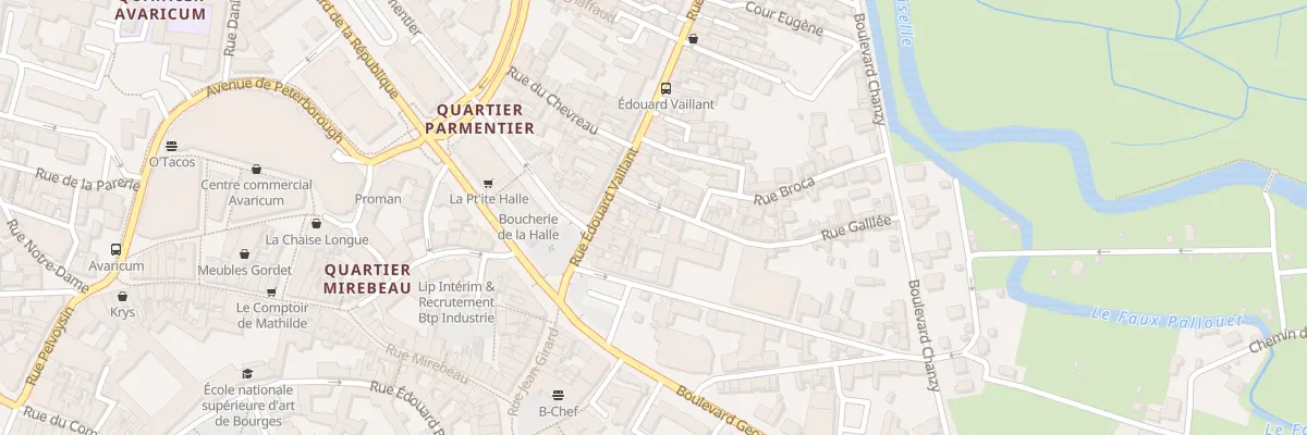 Plan du 4 Rue Galilée à Bourges