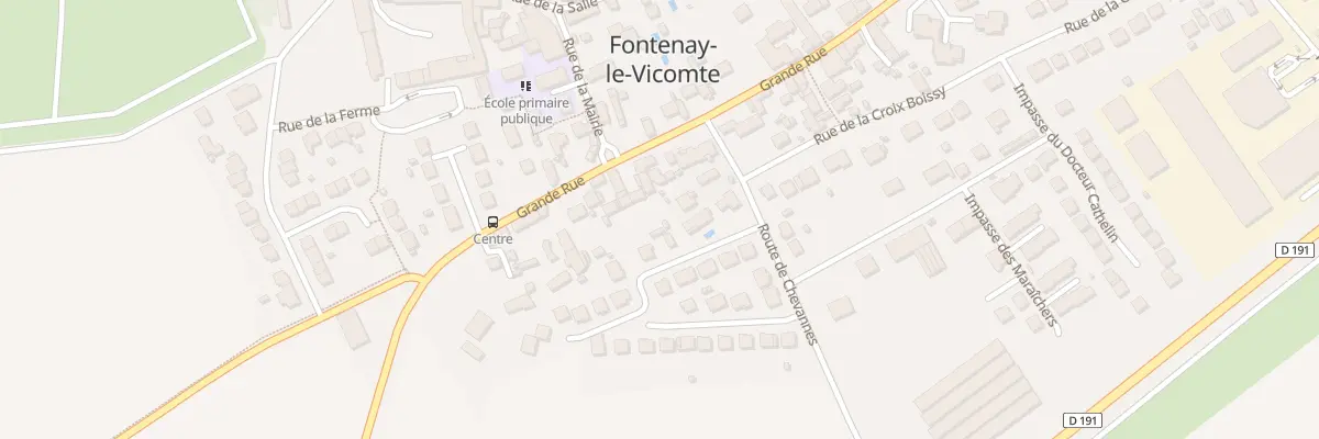 Plan du 42 Grande Rue à Fontenay-le-Vicomte