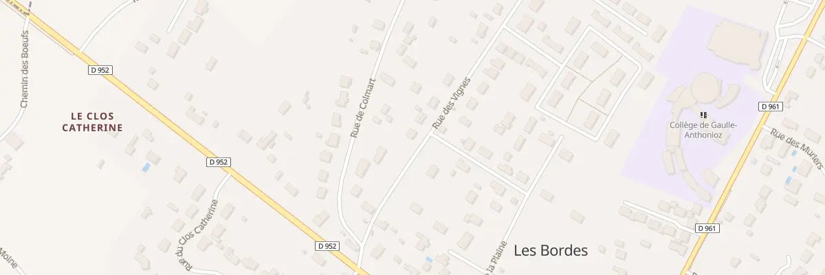 Plan du 3 Rue des Vignes aux Bordes