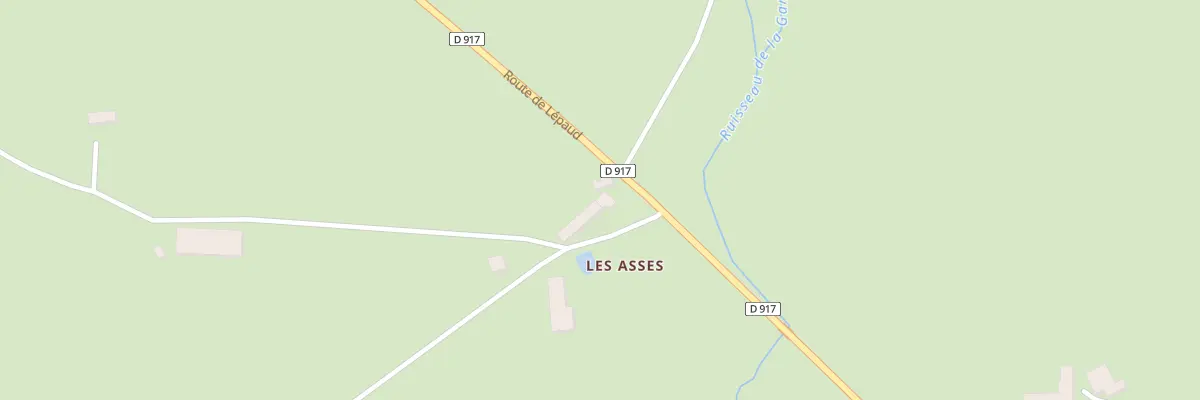 Plan du 5246 Les Asses à Lépaud