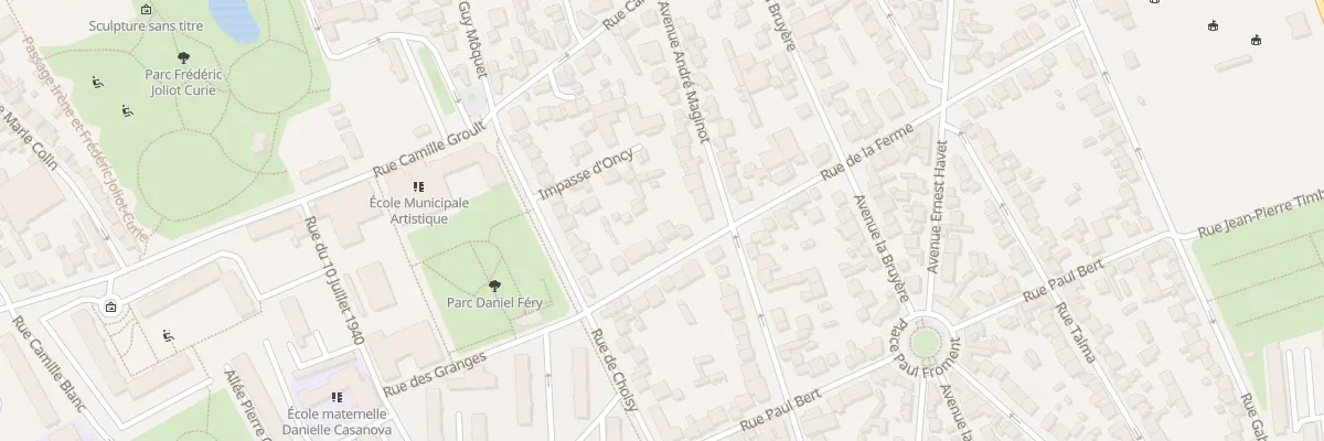 Plan du 52 Rue de la Ferme à Vitry-sur-Seine