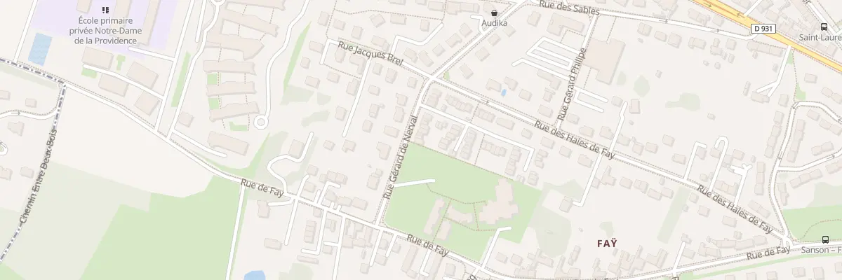 Plan du 25 Rue Gérard de Nerval à Clermont