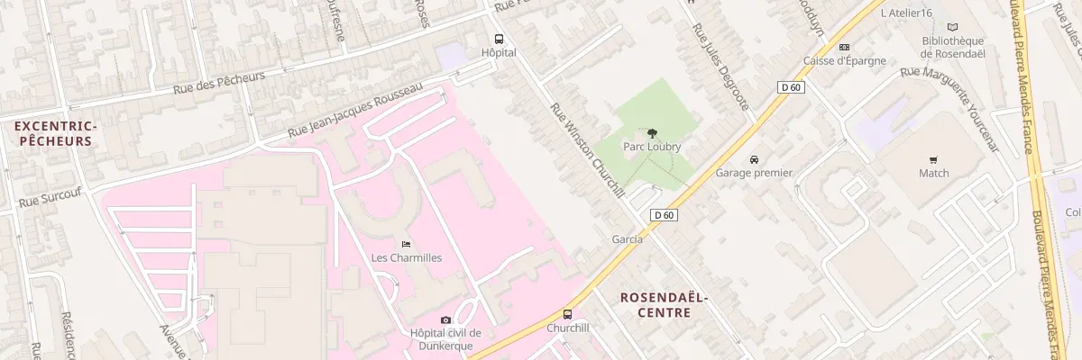 Plan du 85 Rue Winston Churchill à Dunkerque