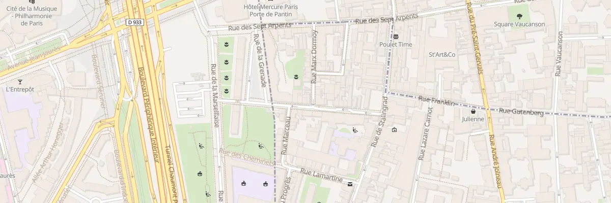 Plan du 26 Rue Béranger au Pré-Saint-Gervais