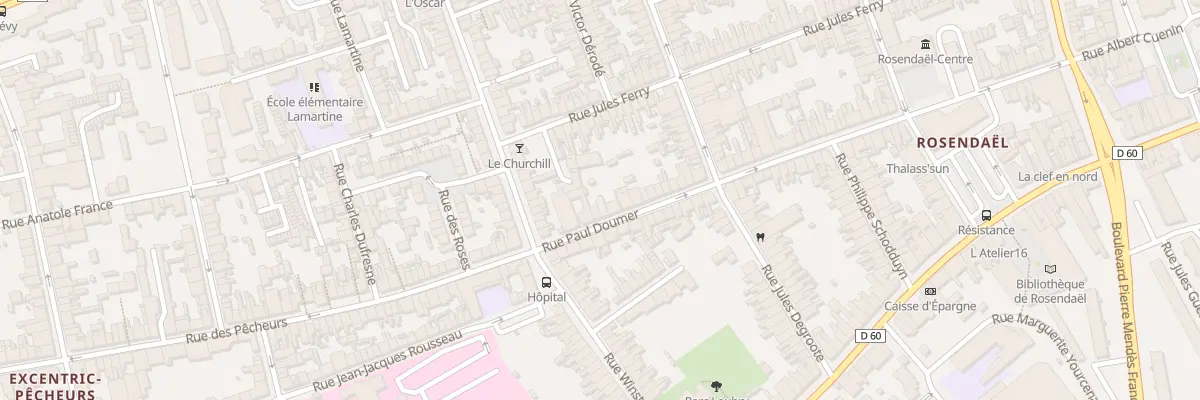 Plan du 9 Rue Paul Doumer à Dunkerque