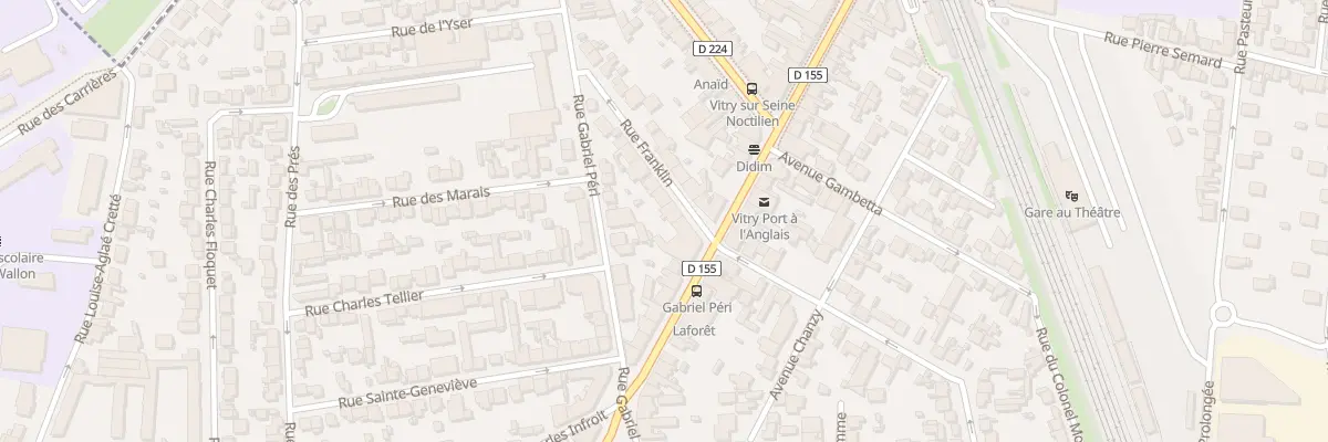 Plan du 3 Rue Franklin à Vitry-sur-Seine