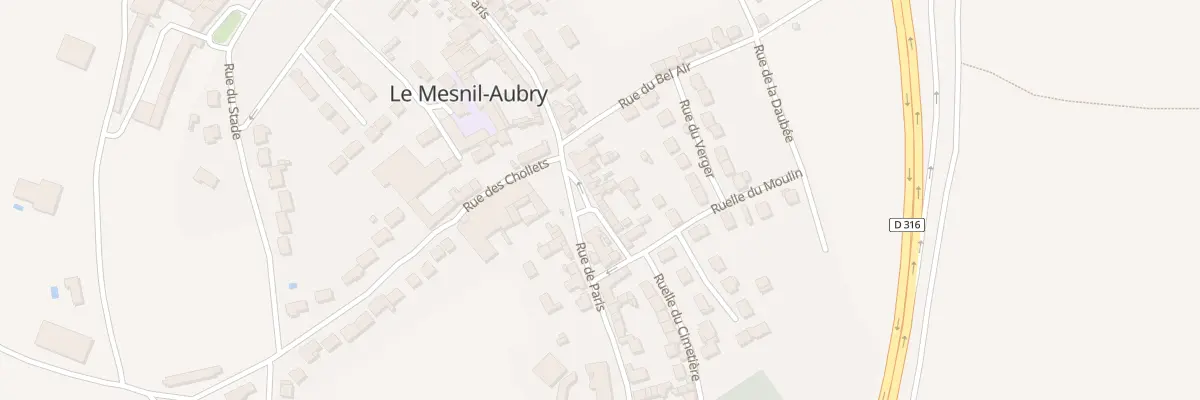 Plan du 1B Rue des Ecoles au Mesnil-Aubry