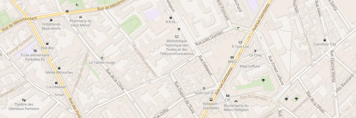 Plan du 103 Rue Villiers Isle Adam à Paris 20e Arrondissement