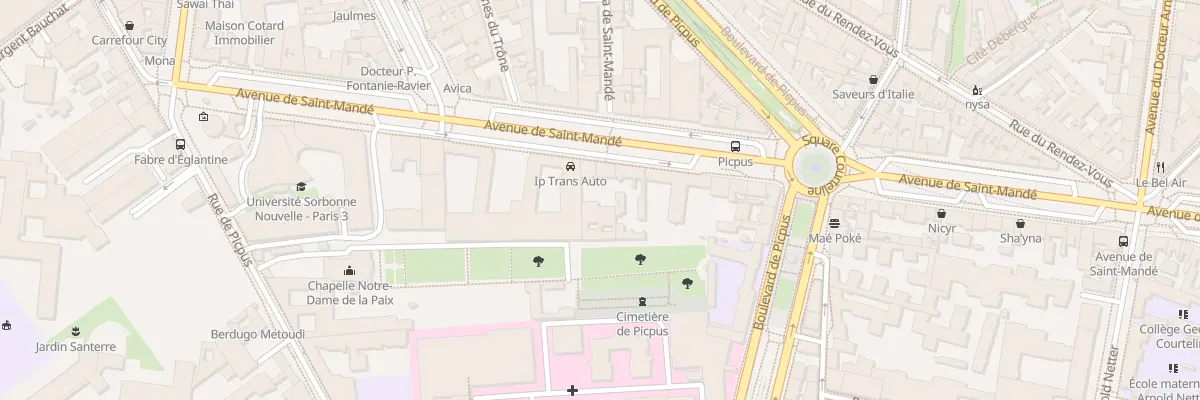 Plan du 32 Av de Saint-Mandé à Paris 12e Arrondissement
