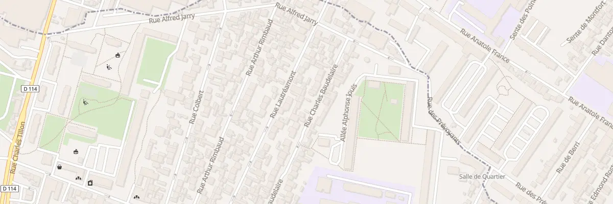 Plan du 45 Rue Charles Baudelaire à Aubervilliers