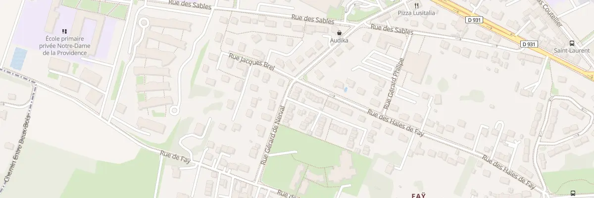 Plan du 17 Rue Gérard de Nerval à Clermont