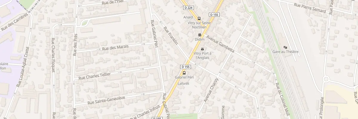 Plan du 1 Rue Franklin à Vitry-sur-Seine