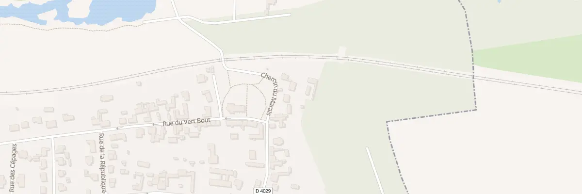 Plan du 4 Che du Marais à Glisy