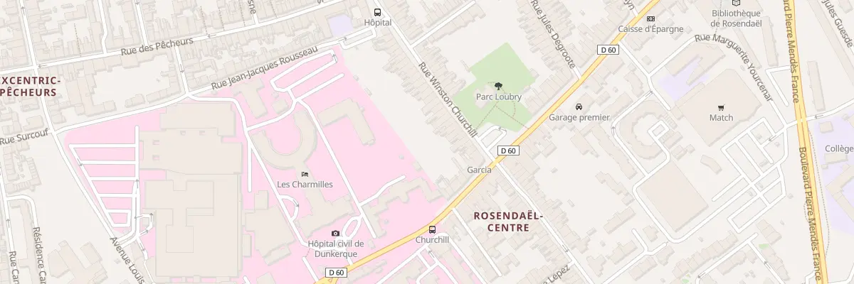 Plan du 59 Rue Winston Churchill à Dunkerque