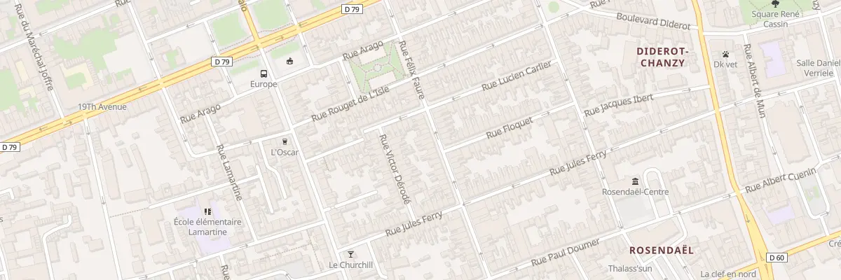 Plan du 45 Rue Félix Faure à Dunkerque