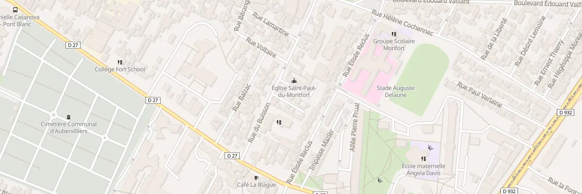 Plan du 3 Imp du Buisson à Aubervilliers