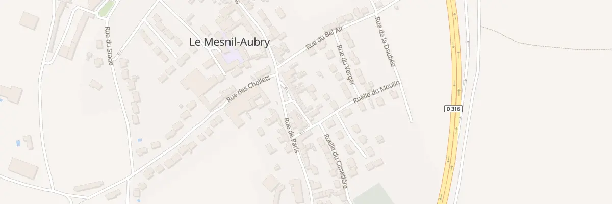 Plan du 7 Rue des Ecoles au Mesnil-Aubry