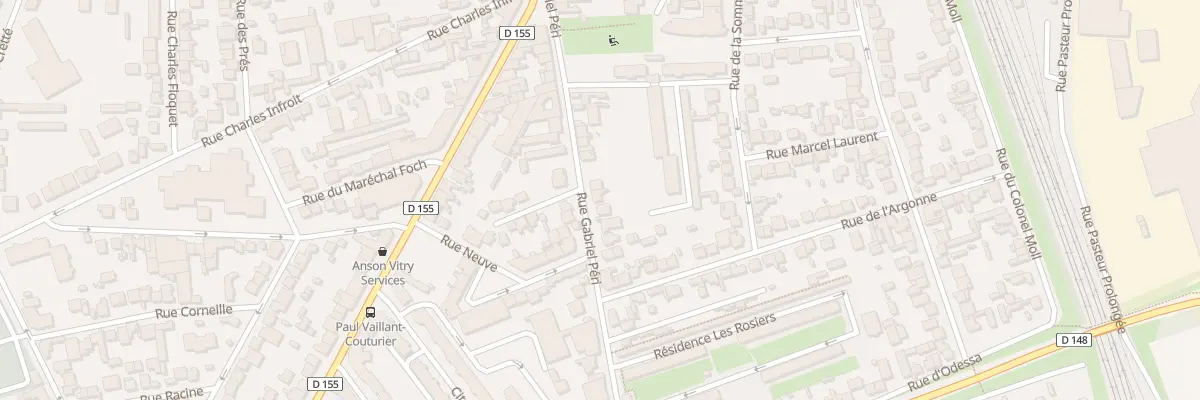 Plan du 206 Rue Gabriel Péri à Vitry-sur-Seine