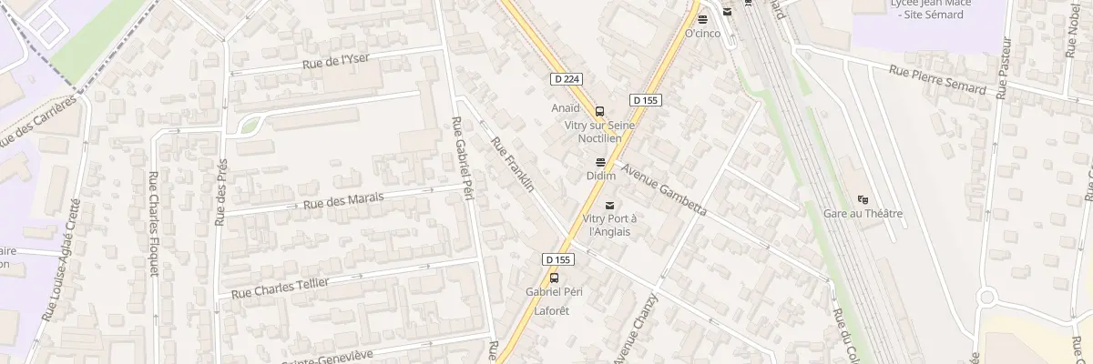 Plan du 6 Rue Franklin à Vitry-sur-Seine
