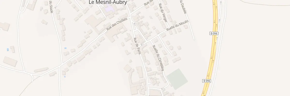 Plan du 2 Rle du Moulin au Mesnil-Aubry