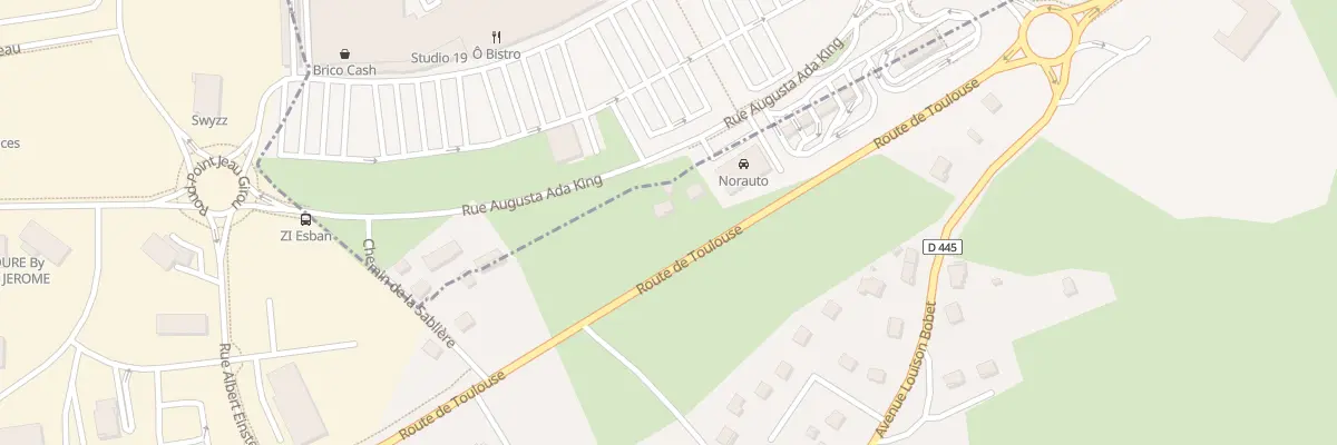 Plan du 37 Rte de Toulouse à Ytrac