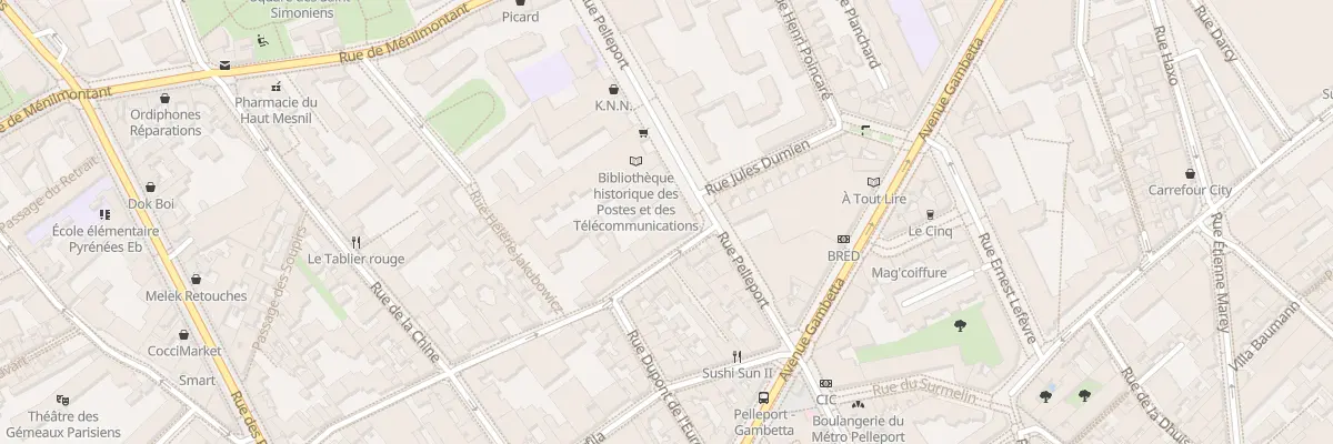 Plan du 113 Rue Villiers Isle Adam à Paris 20e Arrondissement