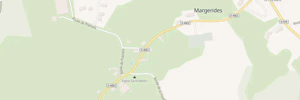Plan du 401 Rte de l’Eglise à Margerides