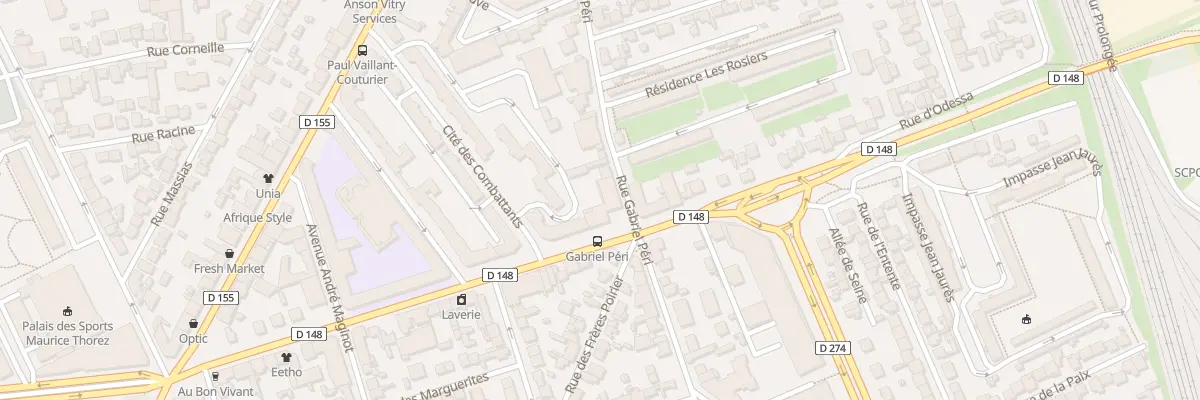 Plan du 167 Rue Gabriel Péri à Vitry-sur-Seine
